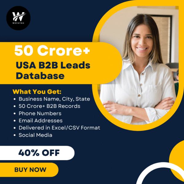 USA B2B Leads Database – 50 Crore+ Verified Business Records